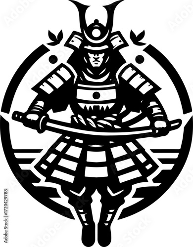 Japanese_Samurai_Symbol_Vector_–_Black_and_White_Tribal_Illustration_of_Warriors
