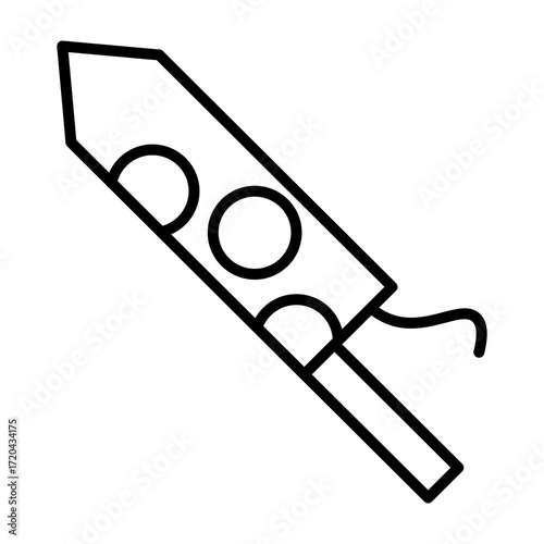 Firebox vector line icons design