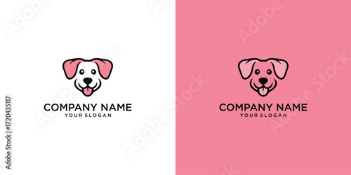 Dog Logo Design Template. Suitable For Pet Grooming, Training and Pet Shops. Vector illustration.