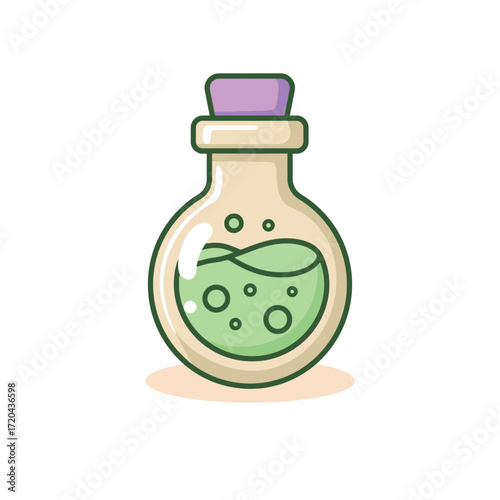 illustration of a magic potion bottle.