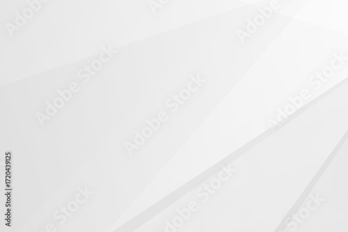 Minimal white and grey geometric background with polygons and gradients, vector EPS 10.
