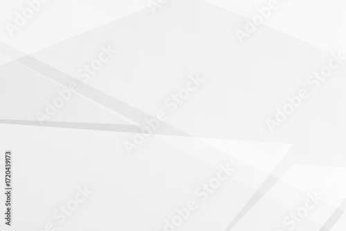Minimal white and grey geometric background with polygons and gradients, vector EPS 10.