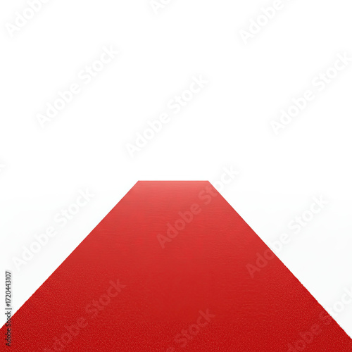 red carpet on white background