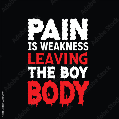 Motivational Fitness Graphic Featuring Dripping Text on a Black Background