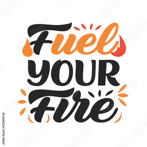 Motivational Fitness Design Fuel Your Fire for Gym Enthusiasts and Athletes