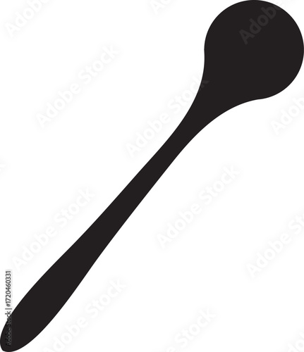 Silhouette Wooden Spoon Vector Design 