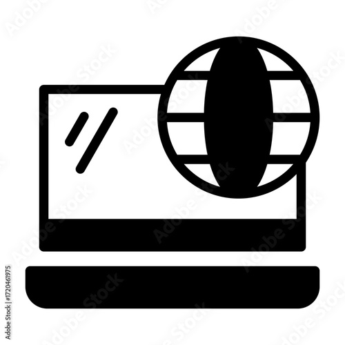 Remote Work Setup Vector Icon