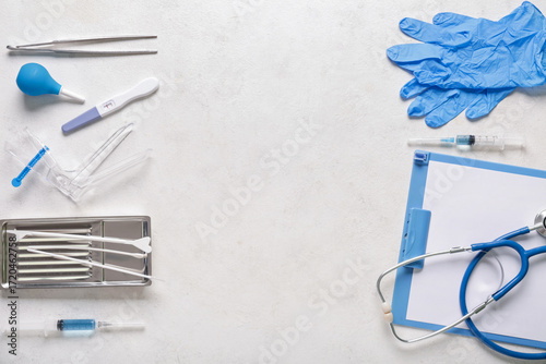 Clipboard with gynecologica...