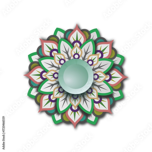 Serene Mandala Floral Pattern for Peaceful Backgrounds

