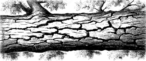 Vintage seamless pattern featuring hand drawn tree bark texture for nature inspired design