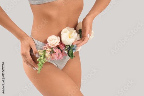 Beautiful young woman in st...