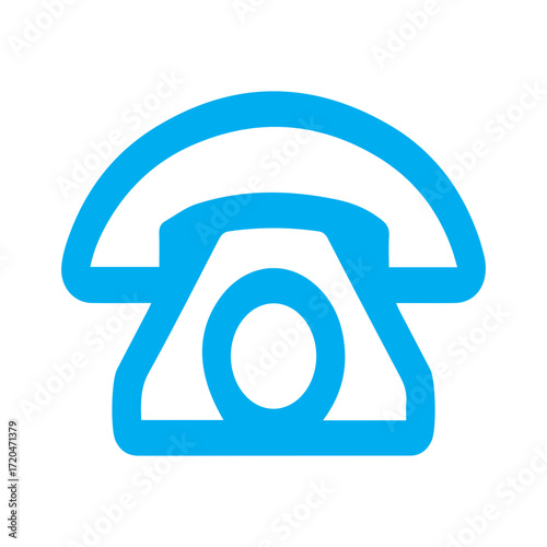 Blue Telephone Icon