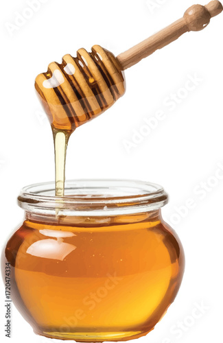 honey in a jar
