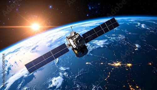  Space Technology Satellite Communication Earth Orbit