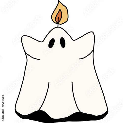 Halloween cute spooky hand drawn 