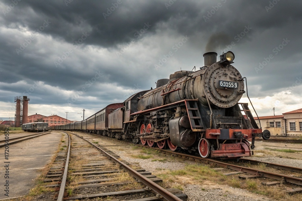 Obraz premium old steam train