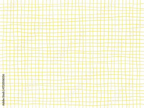 手描き背景　チェック　黄色