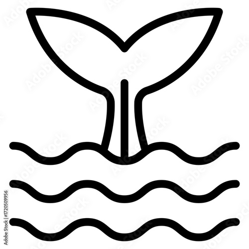 whale tail icon