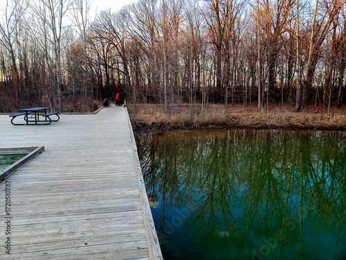 Karrer Pond, Red Trabue Nature Preserve in Late Winter, Dublin, Ohio