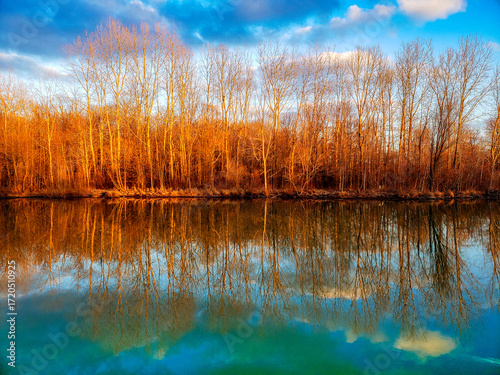 Karrer Pond, Red Trabue Nature Preserve in Late Winter, Dublin, Ohio