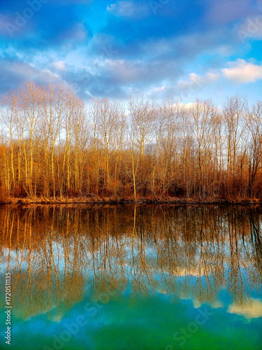 Karrer Pond, Red Trabue Nature Preserve in Late Winter, Dublin, Ohio