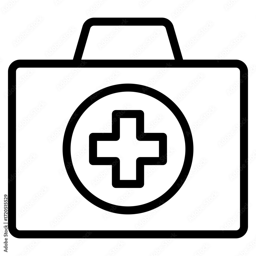 Obraz premium medical folder icon