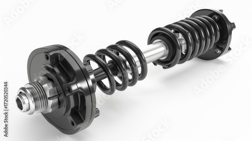 White Background Auto Parts Precision: Showcasing Intricate Details, Smooth Finishes, and Accurate Dimensions of Engine Components, Brake Parts, and Electrical Assemblies – Ideal Visuals for Automotiv