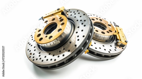 White Background Auto Parts Precision: Showcasing Intricate Details, Smooth Finishes, and Accurate Dimensions of Engine Components, Brake Parts, and Electrical Assemblies – Ideal Visuals for Automotiv