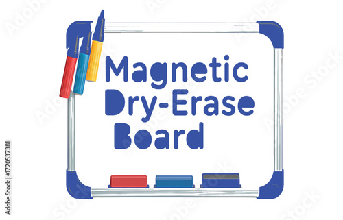 Magnetic Dry Erase Whiteboard A Clean Slate for Ideas, Perfect for Home or Office Planning and Organization