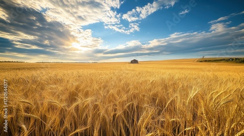 Wallpaper Mural Golden Wheat Field Under a Summer Sky Torontodigital.ca