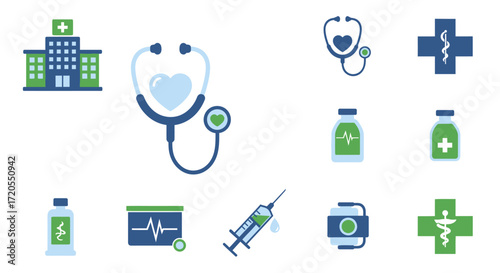 Medical Icons Healthcare & Hospital Symbols Collection