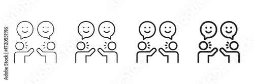 Icebreaker Icon Set Different Line Style Collection 