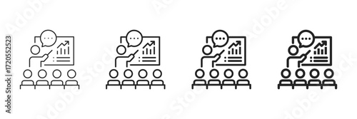 Explain Icon Set Different Line Style Collection 