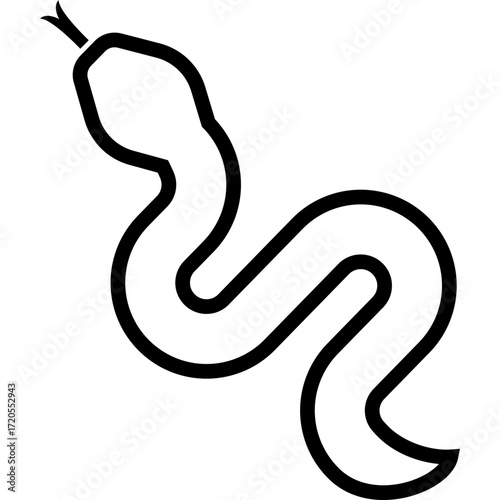 A big collection of Snake silhouette, Snake silhouette logo isolated on white background.