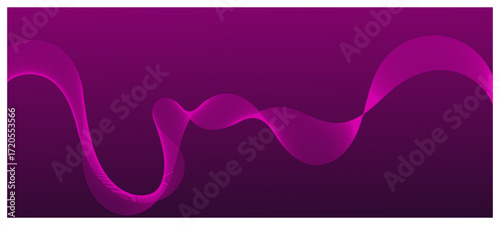 Purple gradient pink background with flowing glowing lines