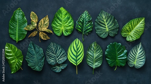 Tropical Leaf Collection: A Vibrant Display of Exotic Foliage