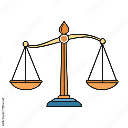 A balanced scale of justice symbolizes fairness, equality, and impartial judgment, representing the legal system’s commitment to truth and ethical decision-making.
