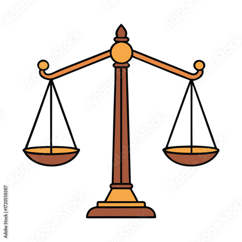A balanced scale of justice symbolizes fairness, equality, and impartial judgment, representing the legal system’s commitment to truth and ethical decision-making.
