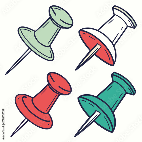 set of push pins