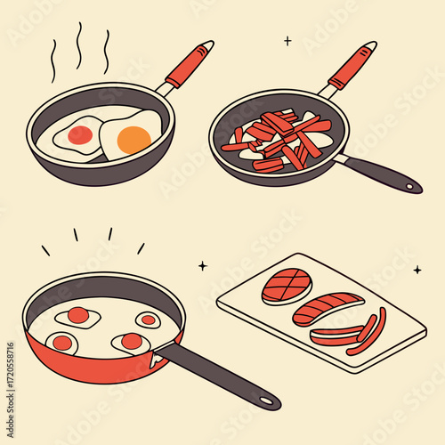 vector illustration of a restaurant menu design