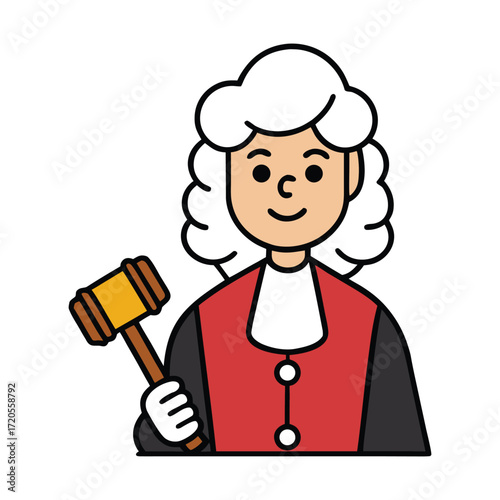 A judge holding a gavel, symbolizing authority, justice, and courtroom decisions, ready to deliver fair rulings with wisdom and integrity.

