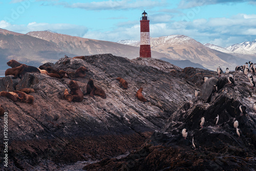lighthouse on the rocks