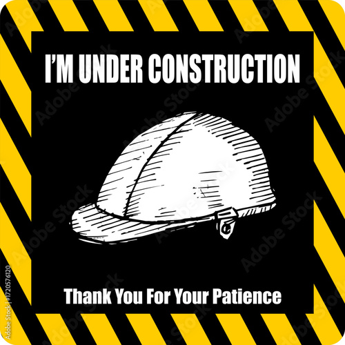 Under Construction, Board and sign vector