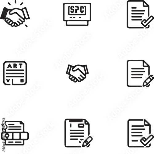 document icons set