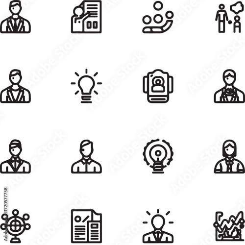 business icons set