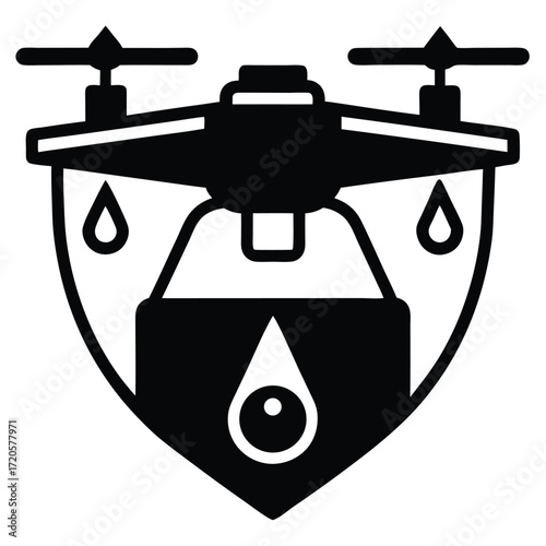weatherproof drone camera vector icon