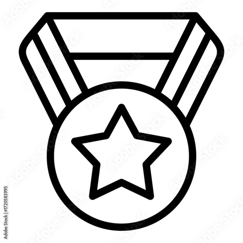 medal icon line