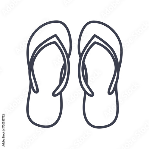 flip flop design icon vecktor
