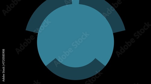 Concentric Circle Both One Way Transition. Expanding rings animation for creative reveal.