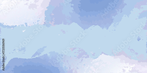 Soft abstract watercolor background with blended pastel blue and purple washes and textured edges